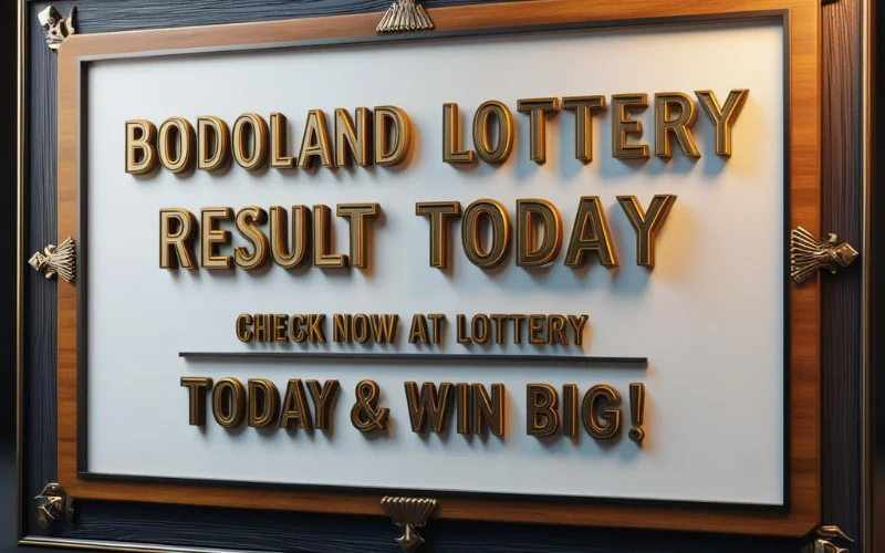 Bodoland Lottery Result TODAY